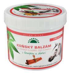 Herbavera Koňský balzám s konopím, skořicí a kapsaicinem hřejivý, 500 ml