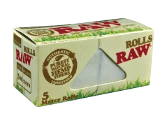 RAW Cáñamo orgánico Slim rollos Papel de liar, 5 m