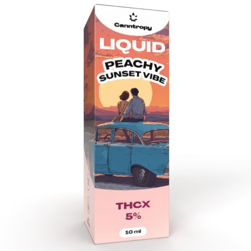 Canntropy THCX Liquid Peachy Sunset Vibe, THCX 5%, 10 ml
