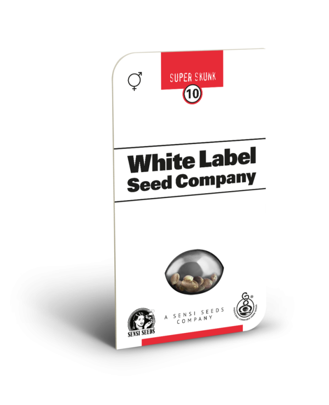 Sensi Seeds Semințe de canabis Super Skunk Regular de White Label, 10 buc.