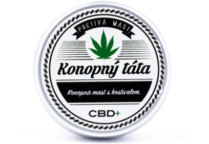 Konopný Táta Voyager Pommade de chanvre à la consoude, 17 mg CBD, 15 ml