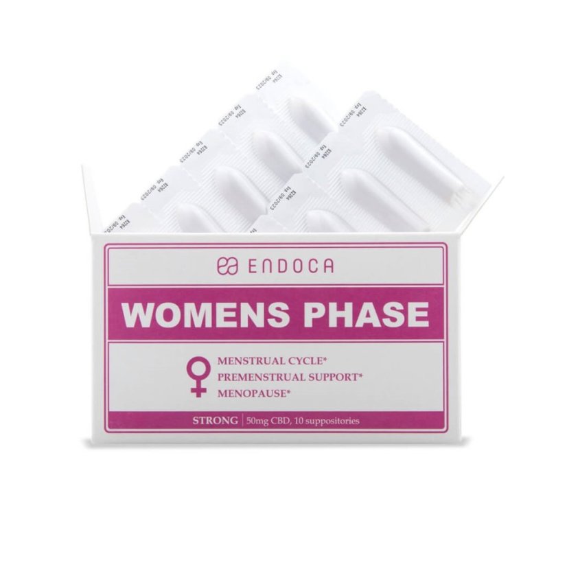 Endoca Suppositoires Phase féminine 500 mg CBD, 10 pc