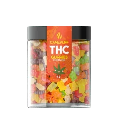 CanaPuff THC+ Gummies Orange, THC unter 0 %, 10 - 50 Stück