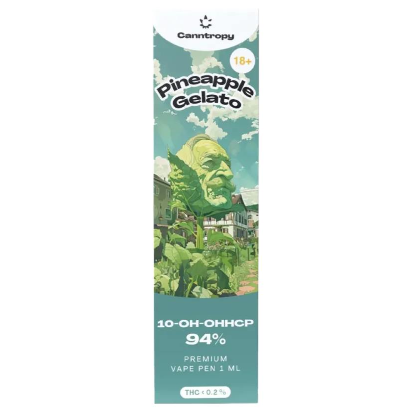 Canntropy 10-OH-HHCP Vape Pen Gelato cu ananas, 10-OH-HHCP 94% calitate, 1 ml