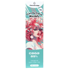 Canntropy CBG9 Disponibel Vape Pen Candy Cane Kush, CBG9 85% kvalitet, 1 ml