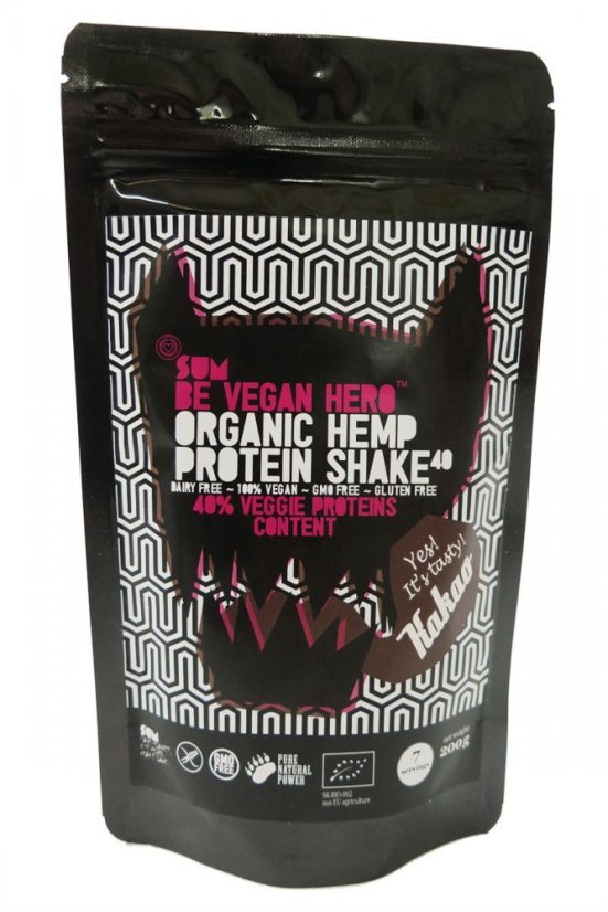SUM Shake de protéines de chanvre Be Vegan Hero cacao 200 g
