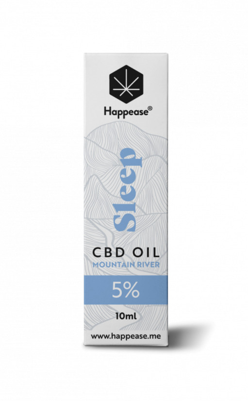 Aceite de CBD Happease Sleep Mountain River, 5% CBD, 500 mg, 10 ml