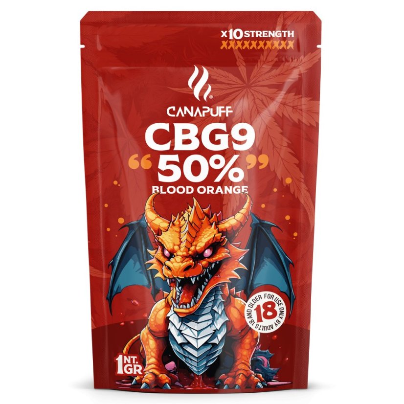 CanaPuff CBG9 Blüten Blutorange, 50 % CBG9, 1 g - 5 g