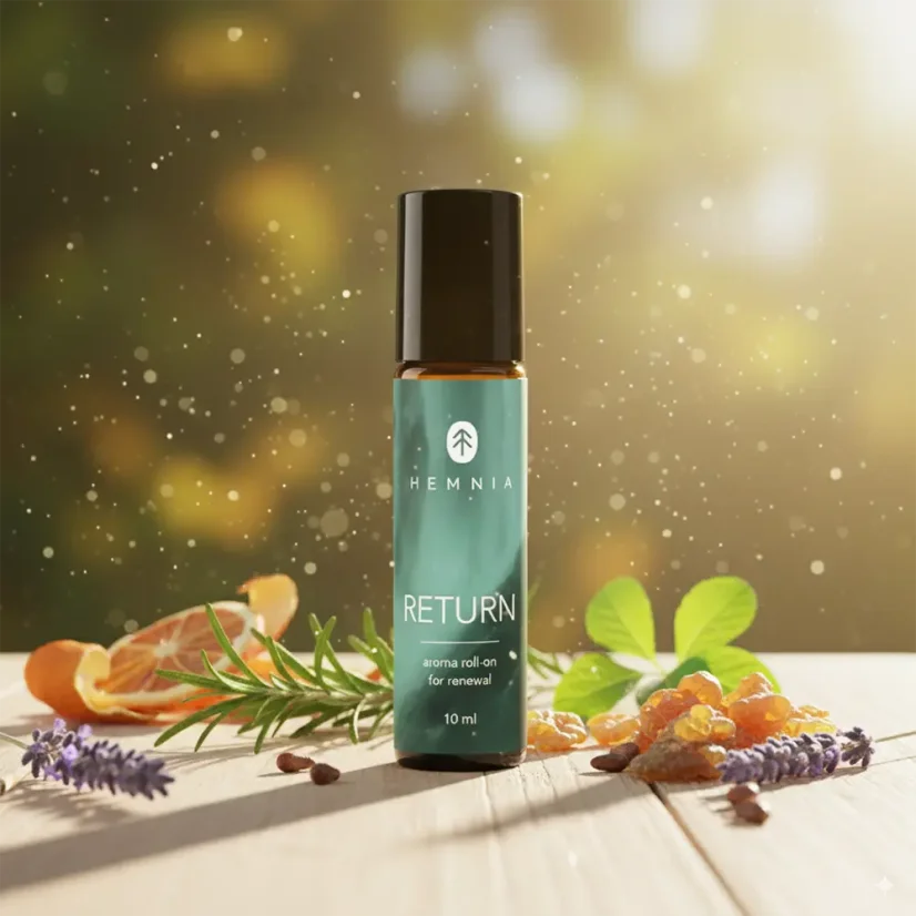 Hemnia RETURN: Roll-on aromatic pentru reînnoire, 10 ml