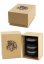 Molinillo de aluminio 'BL' de 5 partes plateado/negro - 63 x 56 mm