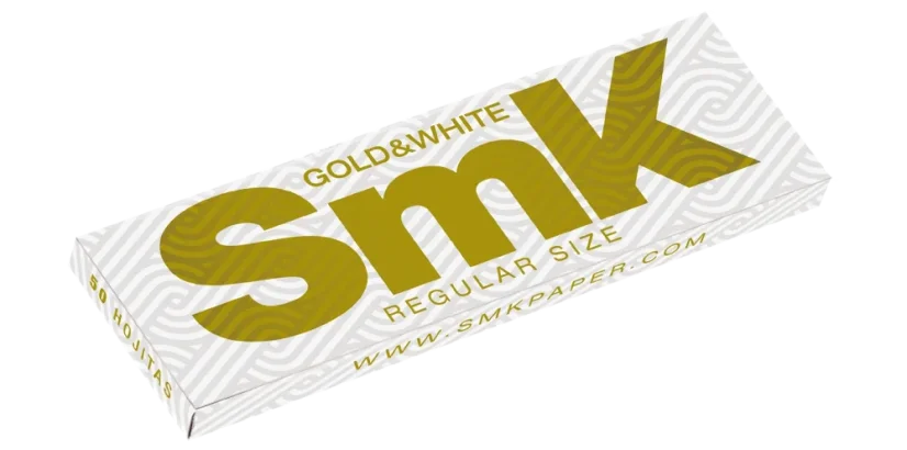 Papiers SMK Blanc & Or, 50 pcs