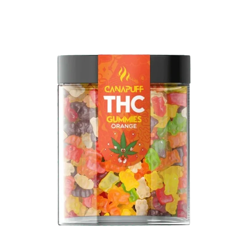 CanaPuff THC+ Gummies Orange, THC unter 0 %, 10 - 50 Stück