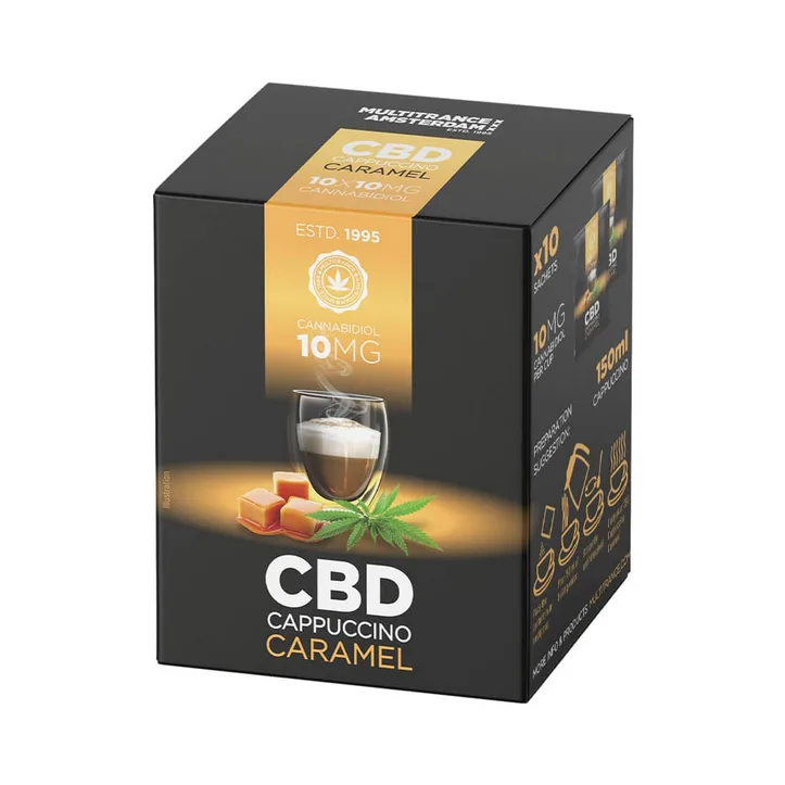 Multitrance CBD café instantané cappuccino caramel (10 x 14 g)