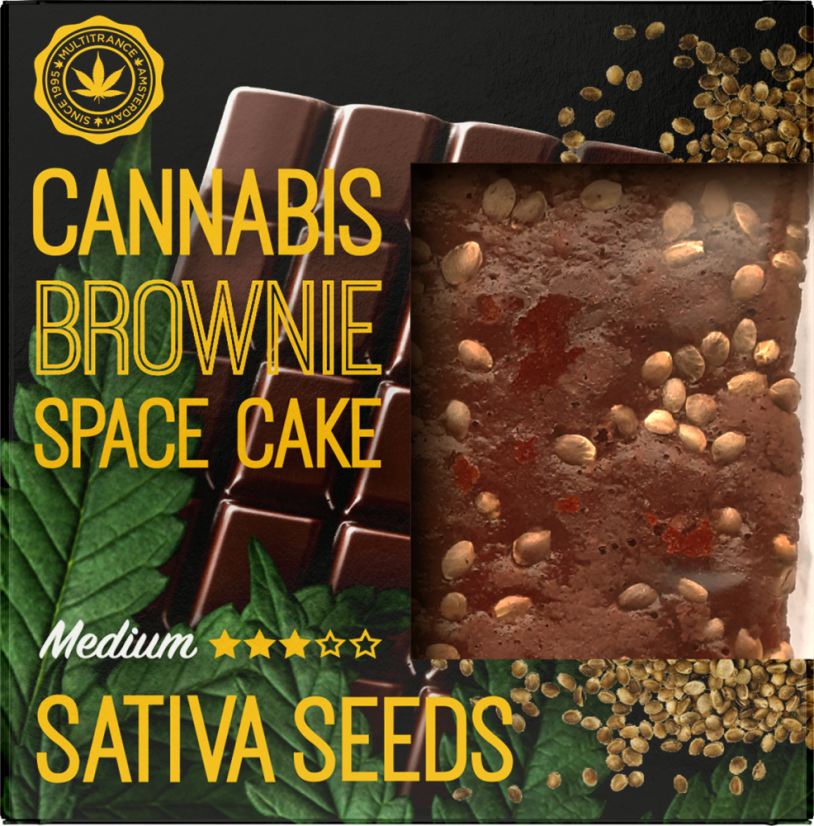 Sementes de Cannabis Sativa Brownie Deluxe (Sabor Sativa Médio) - Caixa (24 pacotes)