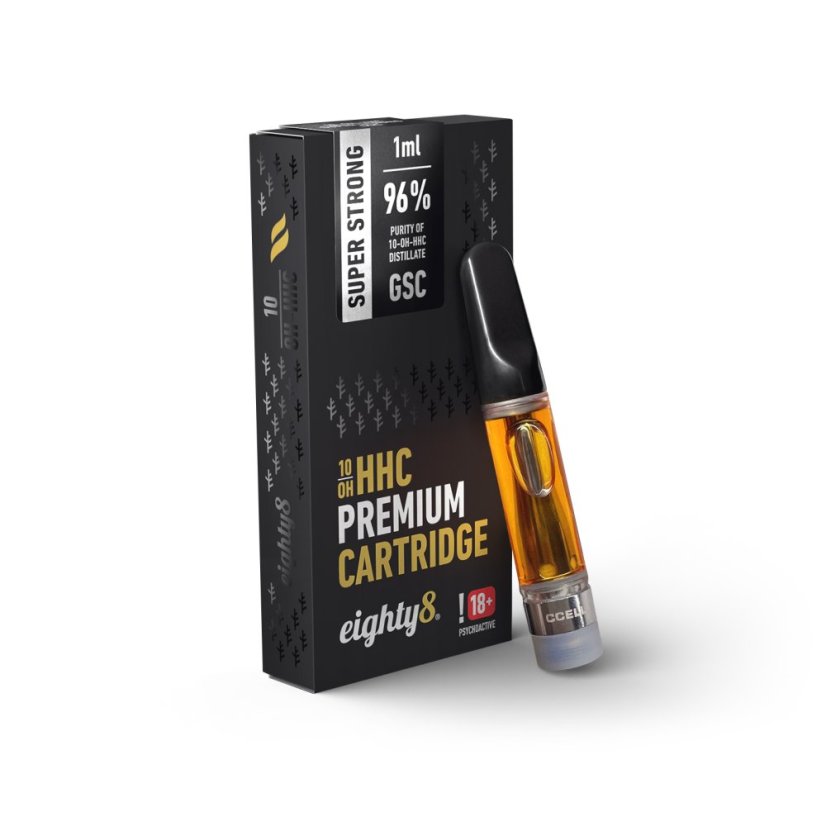 Eighty8 10-OH-HHC Kartuša Super Strong GSC, 96 % 10-OH-HHC, 1 ml