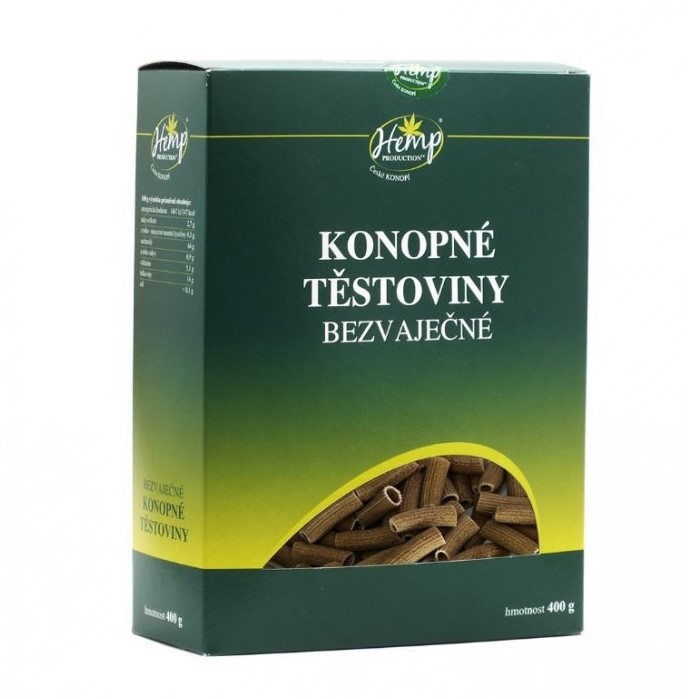 Hemp Production Ζυμαρικά κάνναβης χωρίς αυγά 400g - Σωληνάρια