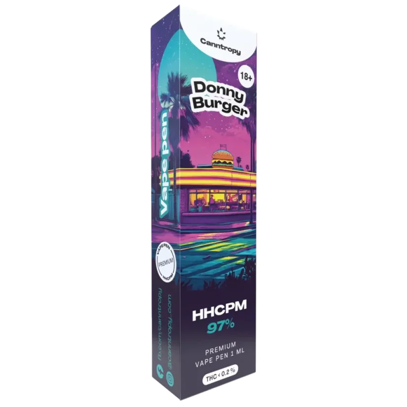 Canntropy HHCPM Vape Pen Donny Burger, HHCPM 97% kvalitete, 1 ml