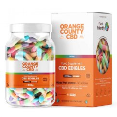 Orange County CBD Gummies Worms, 70 ks, 4800 mg CBD, 535 G