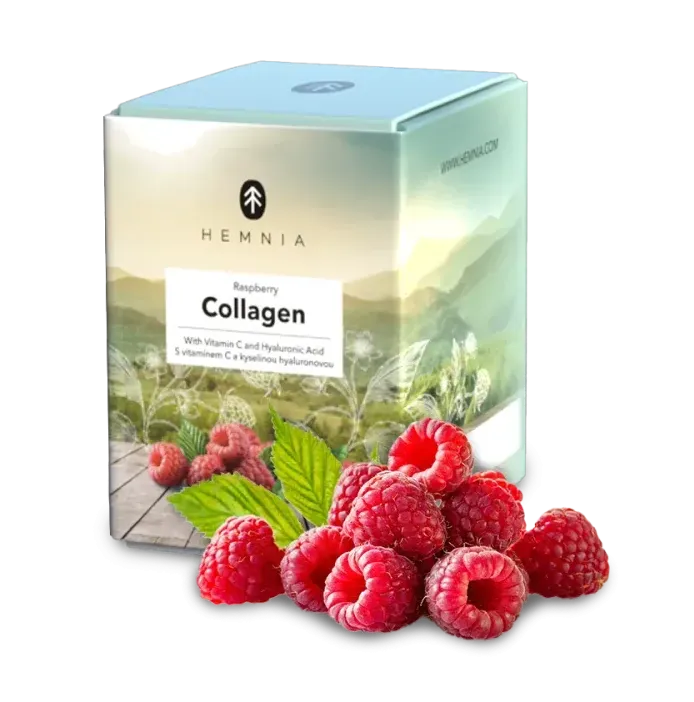 Hemnia Bebida de colágeno Frambuesa, 6000 mg de colágeno en 1 sobre, 30 sobres