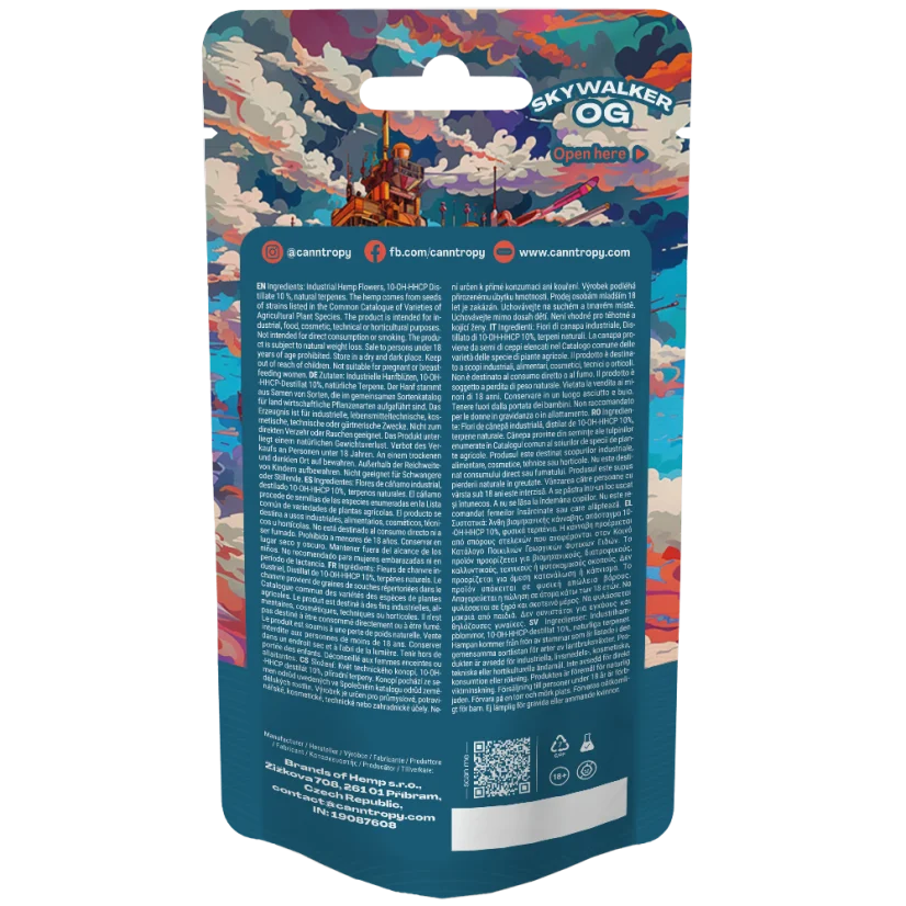 Canntropy 10-OH-HHCP Flower Skywalker OG, 10-OH-HHCP 94% kakovost, 1 g - 100 g