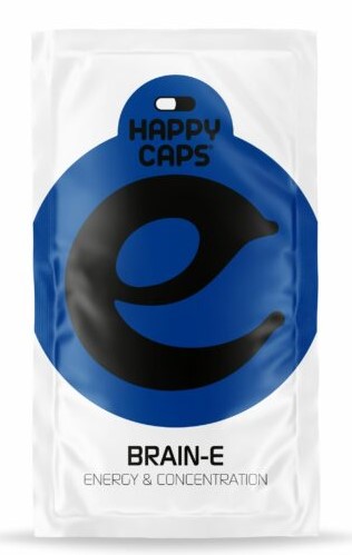 Happy Caps Brain E - Energia és Koncentráció Kapszulák, Doboz 10 db, 400 g