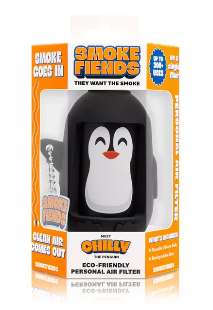 HEMPER Filtru de aer personal ecologic cu tematică Smoke Fiends - Chilly The Pinguin