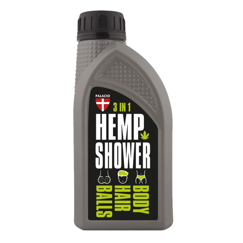 Palacio Gel doccia 3 in 1 alla canapa per uomo, 500 ml