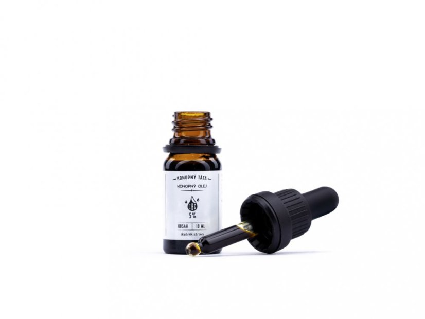 Konopný Táta CBG Aceite de cáñamo 5%, 10 ml, 500 mg
