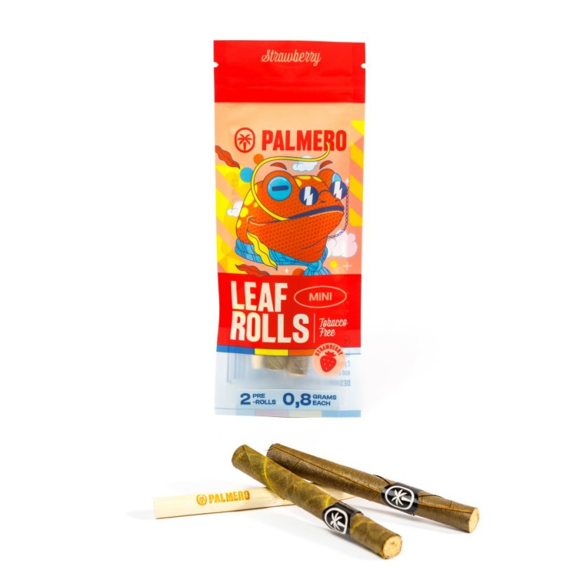 Palmero Mini Fraise, 2x wraps à la feuille de palmier, 0,8g