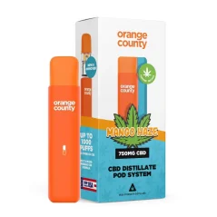 Orange County CBD Pod-höyrystyskynä Mango Haze, 1 ml