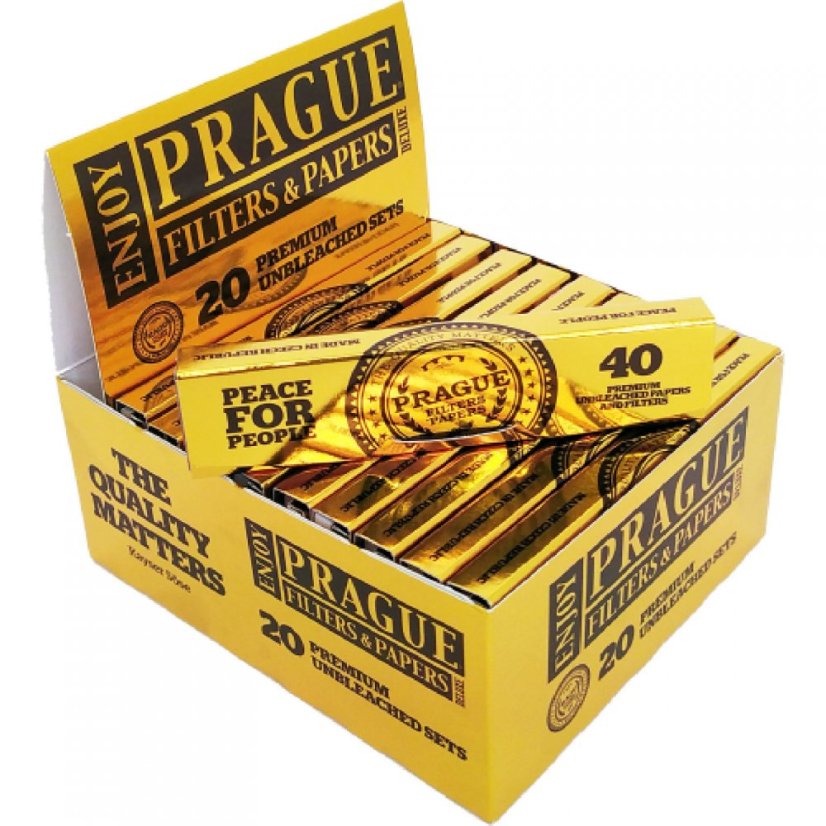 Filtri e carte di Praga - Carte e filtri King Size - Set non sbiancato - Confezione da 20 pezzi