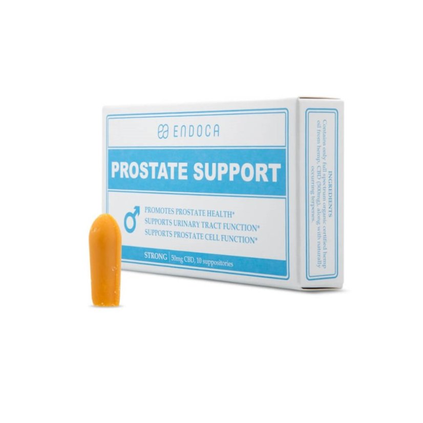 Endoca Suppositoires pour le soutien de la prostate 500 mg de CBD, 10 pièces