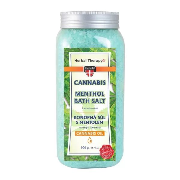 Palacio - Badesalz mit Hanföl und Menthol, 900 g