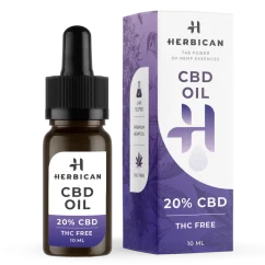Herbican Huile de CBD sans THC, 20 %, 10 ml