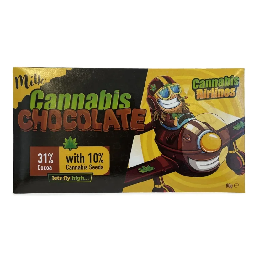Cannaline Cannabis Airlines konopná mléčná čokoláda, 80 g