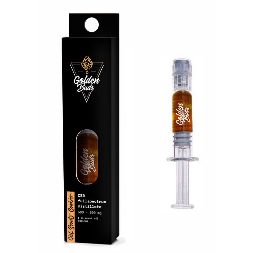 Golden Buds CBD концентрат Печиво Girl Scout у шприці, 60%, 1 мл, 600 мг