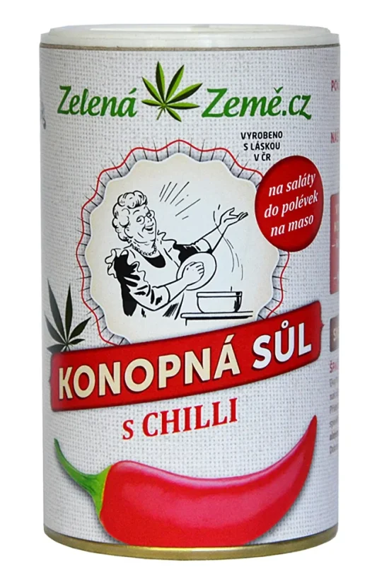Zelena Zeme Sare de cânepă cu ardei iute 165 g