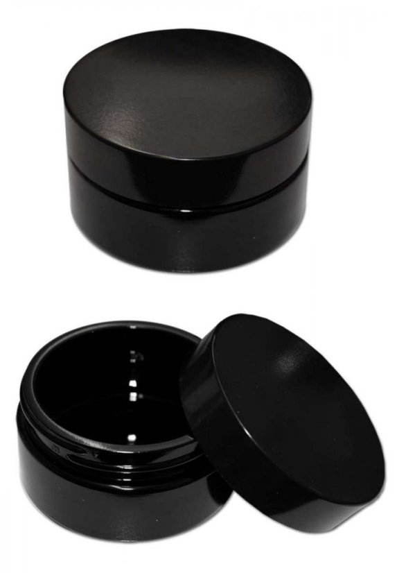 Miron 紫ガラス製密閉化粧品容器 100ml