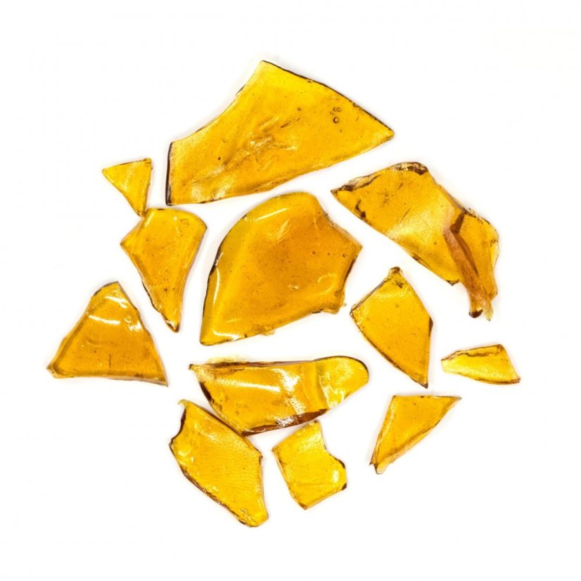Happease - Extrait Tropical Sunrise Shatter 58% de CBD, 1 g