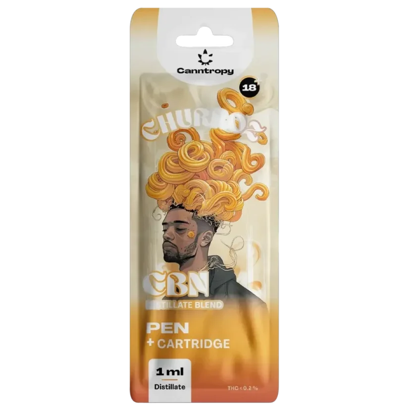 Canntropy CBN Olovka + uložak Churroz, CBN 95 %, 1 ml Canntropy CBN Olovka + uložak Churroz, CBN 95 %, 1 ml