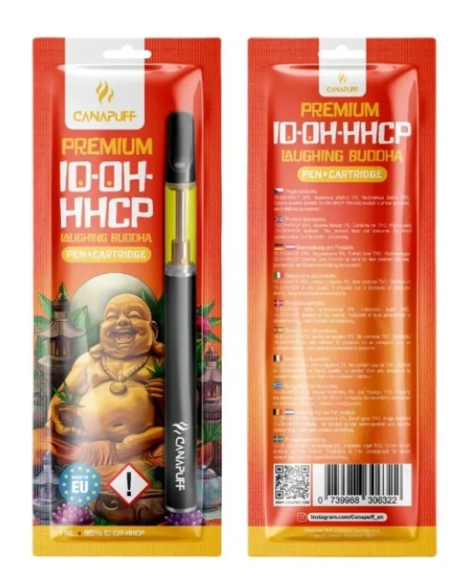 CanaPuff Penna 10-OH-HHCP + Cartuccia Laughing Buddha, 10-OH-HHCP 95%, 1 ml