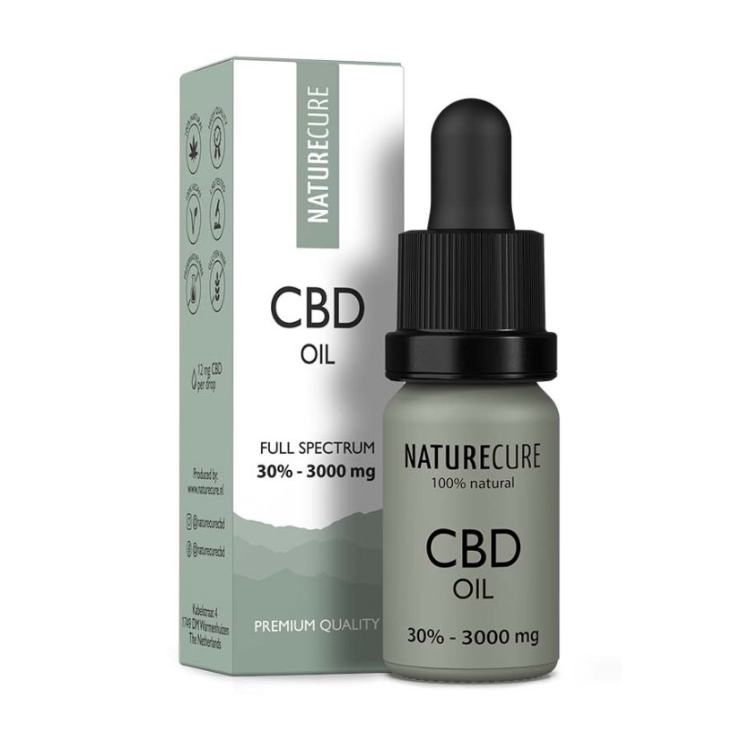 Nature Cure Vollspektrum CBD-Öl, 30%, 3000 mg, (10 ml)