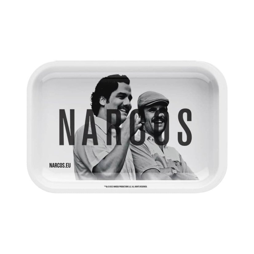 Narcos Metallist rullimisalus, valge väljaanne, keskmine, 19 x 29 cm