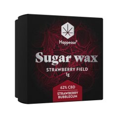 Happease - Extrait Strawberry Field Sugar Wax, 62% CBD, 1 g