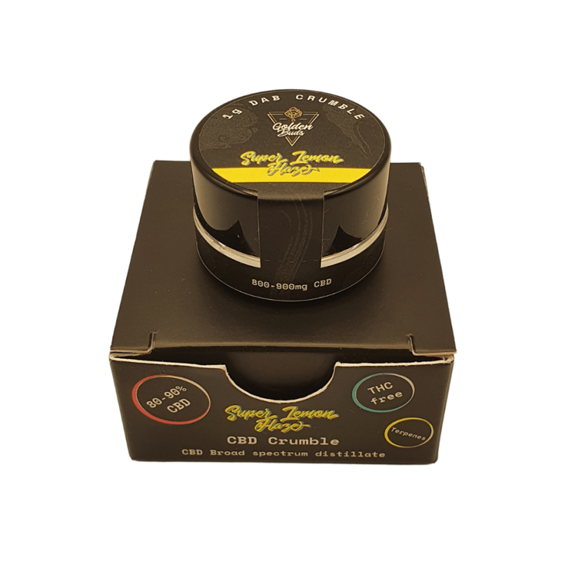 Golden Buds Crumble Super Lemon Haze 80%, 800 mg CBD, 1 g