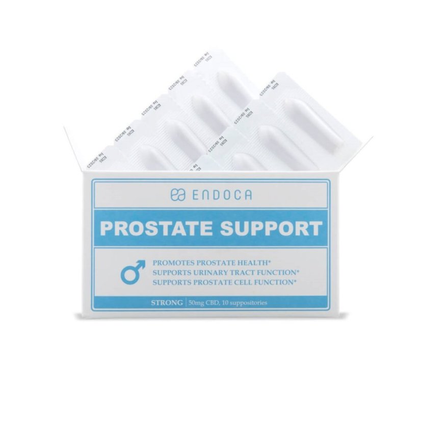Endoca Suppositoires pour le soutien de la prostate 500 mg de CBD, 10 pièces