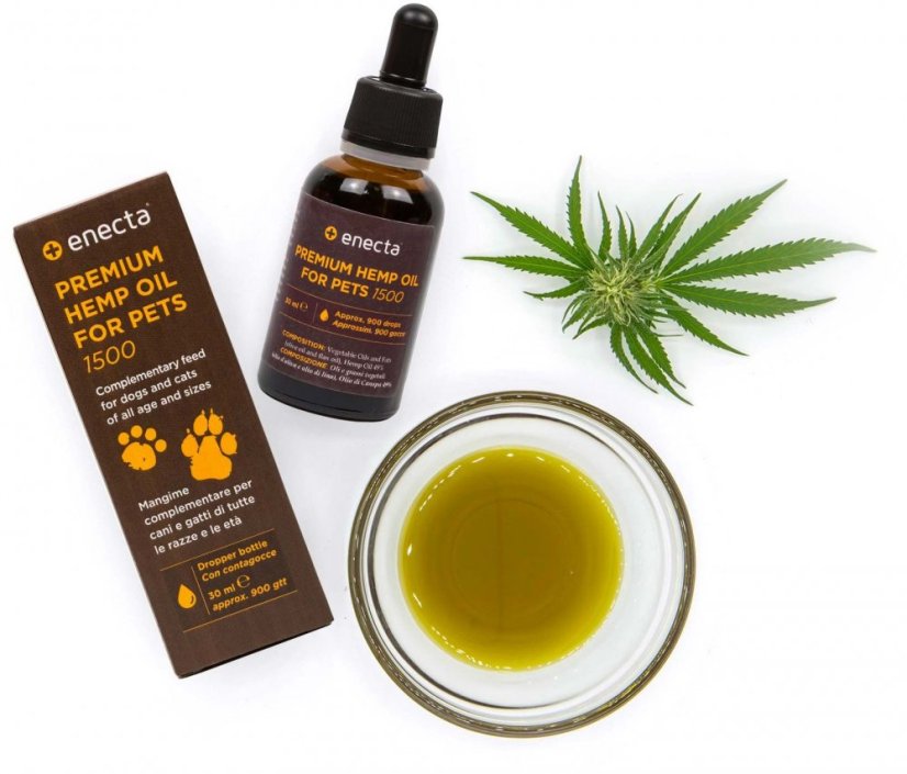 Enecta Chanvre CBD pétrole pour les animaux 5%, 4500mg, 90 ml