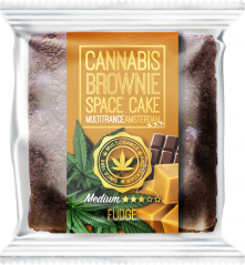 Cannabis Fudge Brownie (mittlerer Sativa-Geschmack) - Karton (24 Packungen), 2400 g