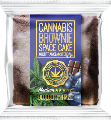 Cannabis Blueberry Haze Brownie (Medium Sativa Flavour) - Doos (24 verpakkingen), 2400 g