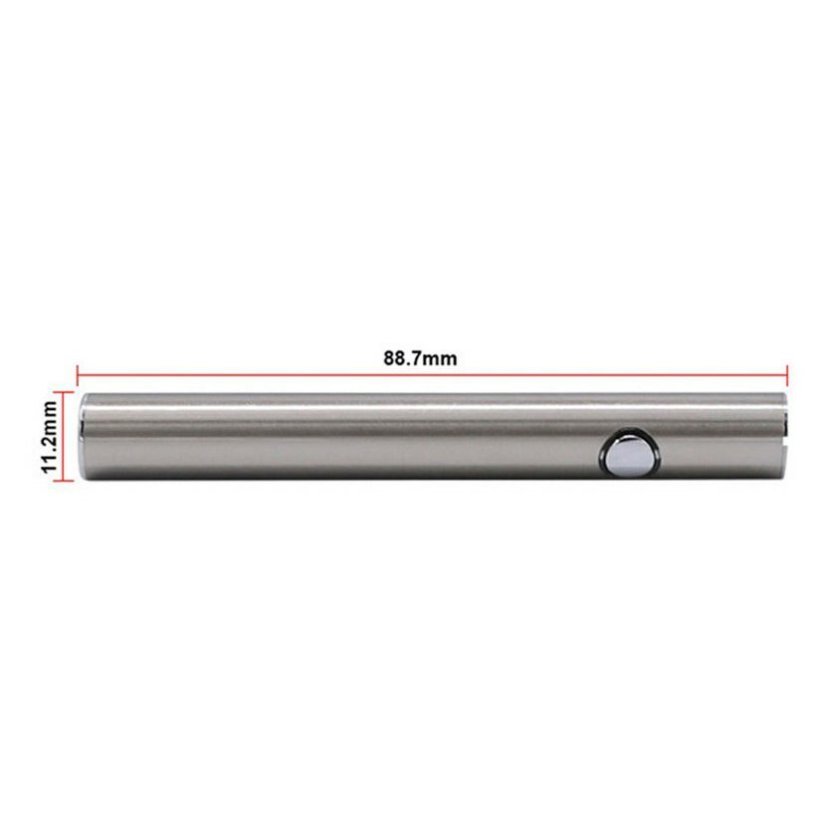 Baterie pro CBD kazeta, 380 mAh, 510 vlákno, USB nabíječka, stříbrný